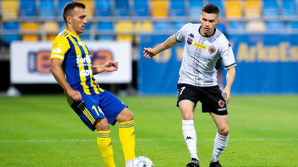 07.08.2021 ARKA GDYNIA - CHROBRY GLOGOW FORTUNA 1 LIGA PILKA NOZNA