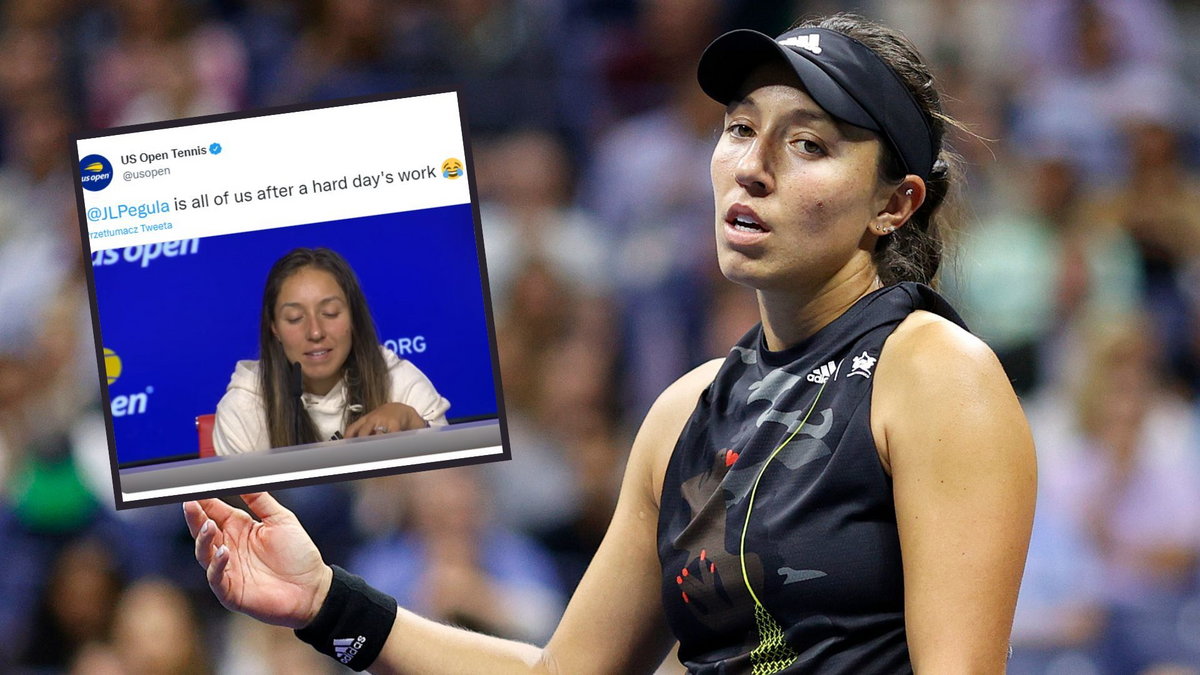 Jessica Pegula w trakcie meczu z Igą Świątek (8 września 2022 r.)