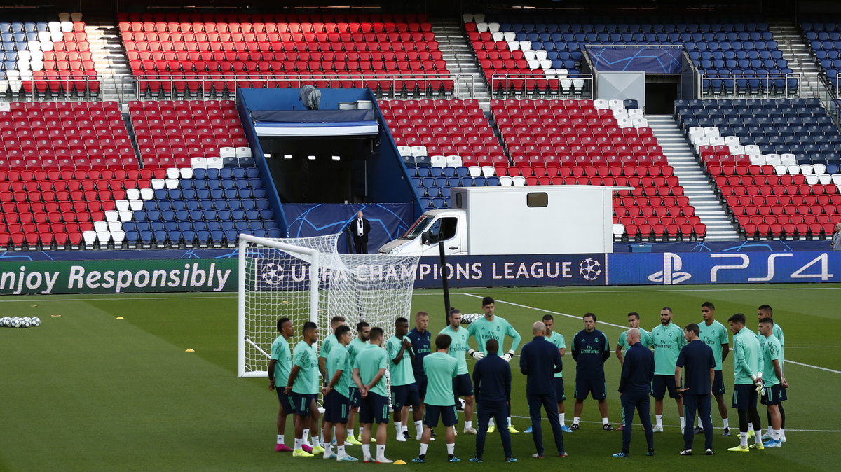 Sesja treningowa Realu Madryt n Parc des Princes