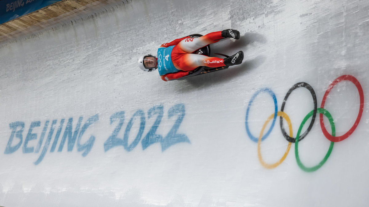 Mateusz Sochowicz na olimpijskim torze w Yanqing