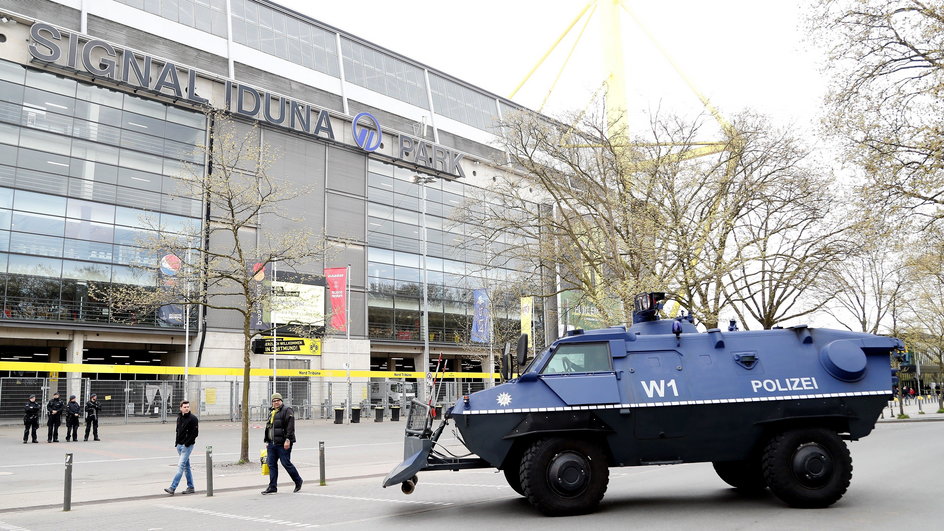 Security ahead of Borussia Dortmund vs. AS Monaco