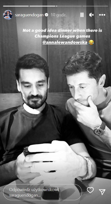 Ilkay Gundogan i Robert Lewandowski na wspólnej kolacji razem ze swoimi żonami