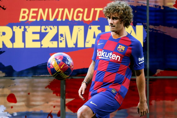 epa07717174 - SPAIN SOCCER BARCELONA (ANTOINE GRIEZMANN PRESENTED IN BARCELONA)