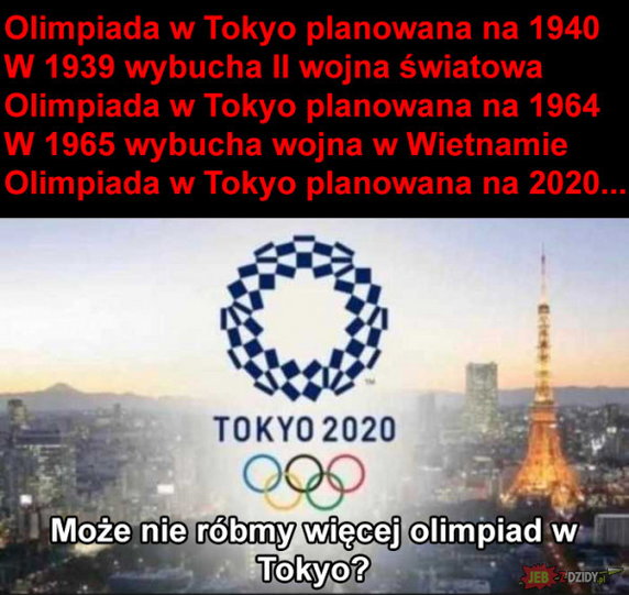 Memy przed rozpoczęciem igrzysk olimpijskich w Tokio