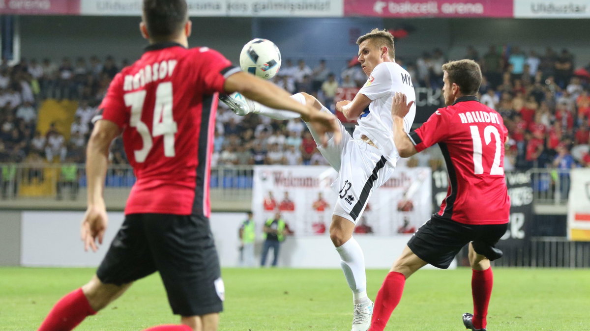 13.07.2017 FK GABALA - JAGIELLONIA BIALYSTOK DRUGA RUNDA KWALIFIKACYJNA LIGI EUROPY UEFA PILKA NOZNA