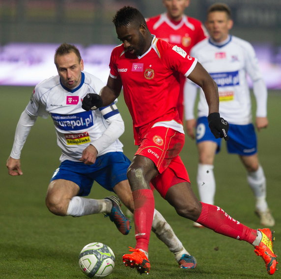 PIŁKARSKA EKSTRAKLASA PODBESKIDZIE KONTRA WIDZEW