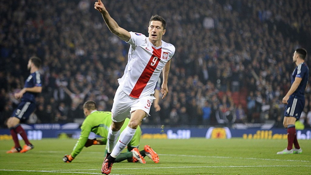 Robert Lewandowski, fot. AFP PHOTO / ANDY BUCHANAN