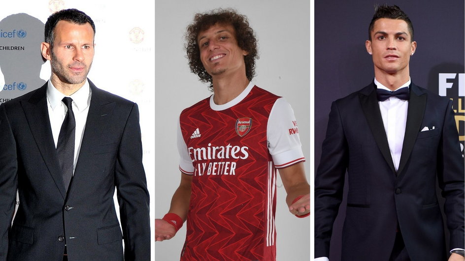 Ryan Giggs, David Luiz, Cristiano Ronaldo