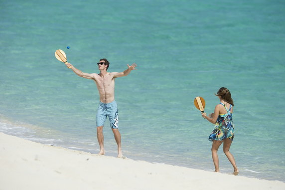 Andy Murray z żoną Kim Sears - Bahamy