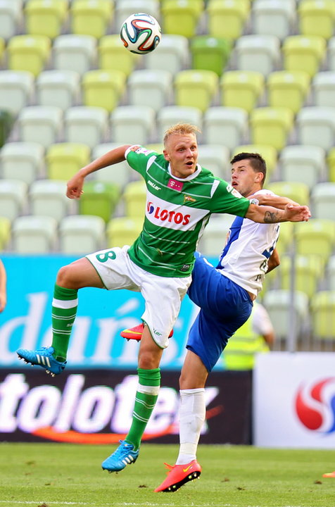 PIŁKA NOŻNA LIGA POLSKA LECHIA GDAŃSK LECH POZNAŃ (Daniel Łukasik Darko Jevtic)