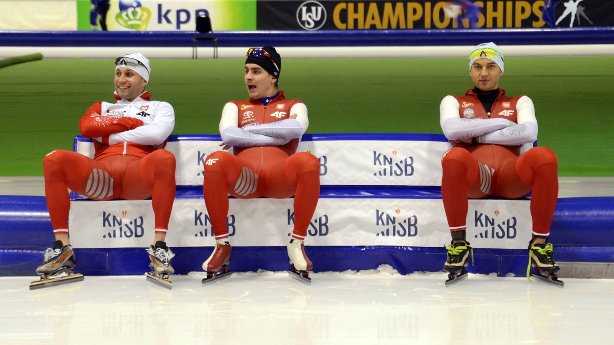 Od lewej: Konrad Niedźwiedzki, Jan Szymański i Zbigniew Bródka