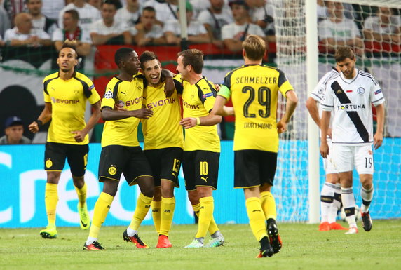 Legia Warszawa - Borussia Dortmund 0:6 (14 września 2016 r.)