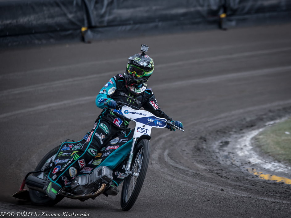  Paweł Przedpełski też korzystał z każdej możliwości do jazdy na motocyklu. To była dla niego pierwsza okazja w tym roku