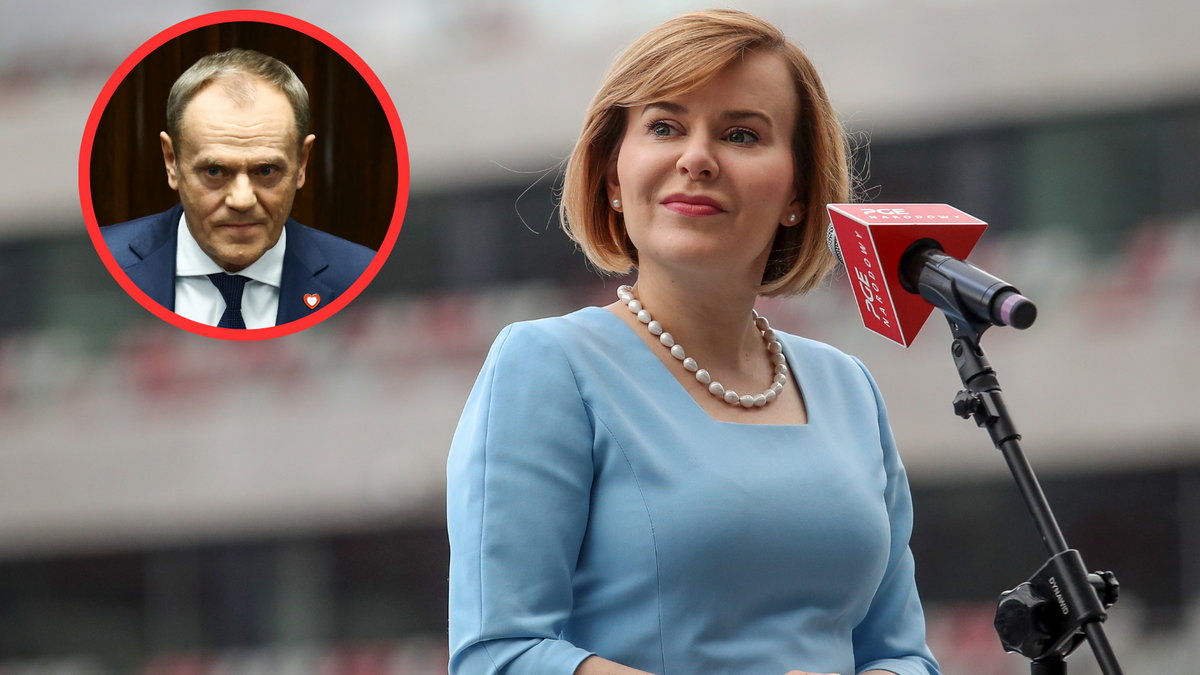 Anna Krupka i Donald Tusk