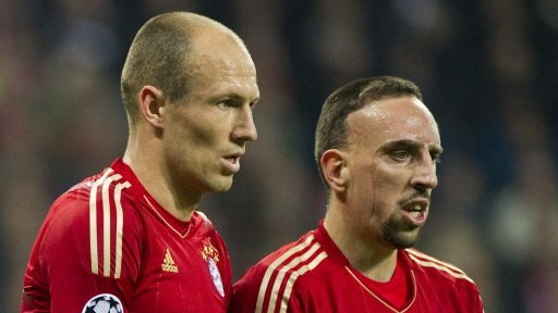 Arjen Robben (L) i Franck Ribery