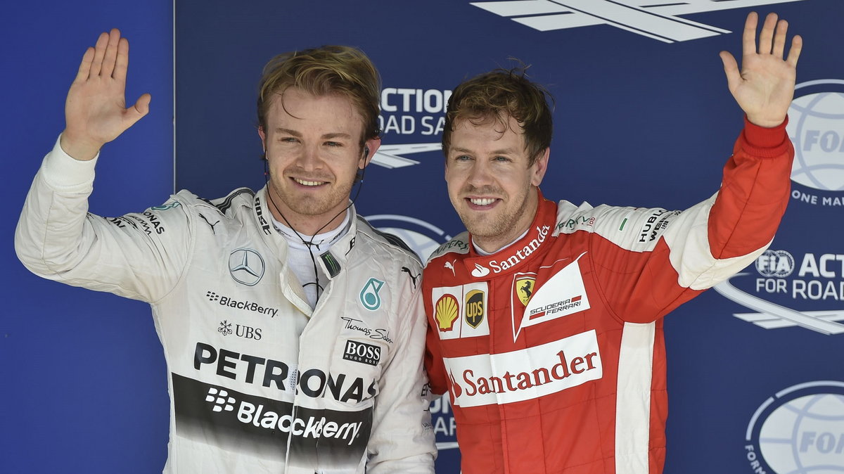 Nico Rosberg (Mercedes) i Sebastian Vettel (Ferrari)