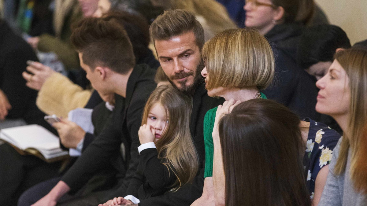 David Beckham z córką Harper 