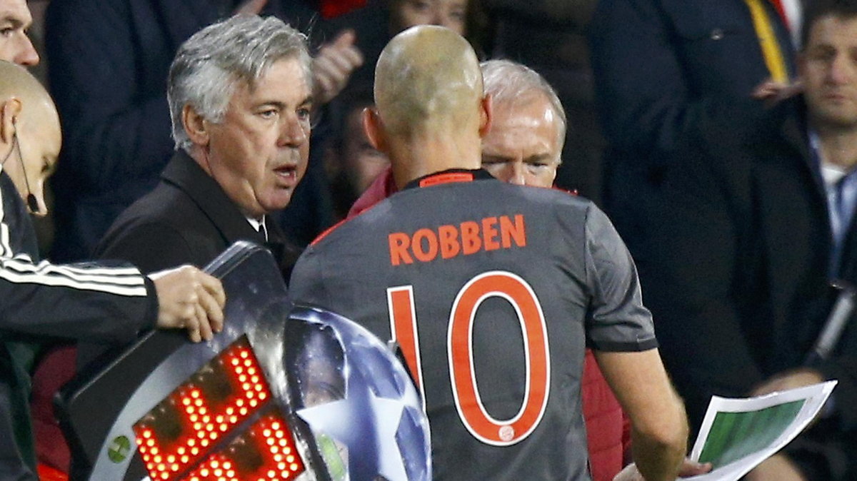 Carlo Ancelotti i Arjen Robben