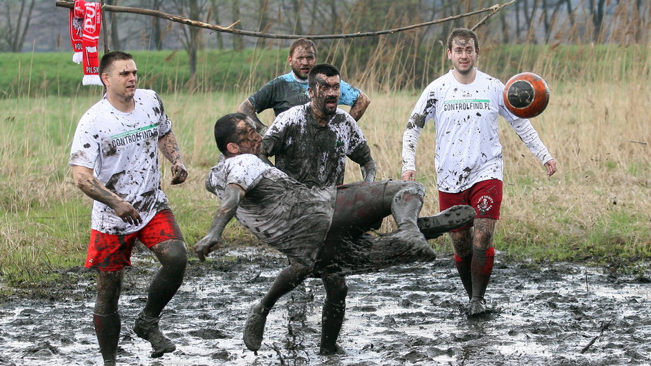 Reprezentacja Polsi w błotnej piłce