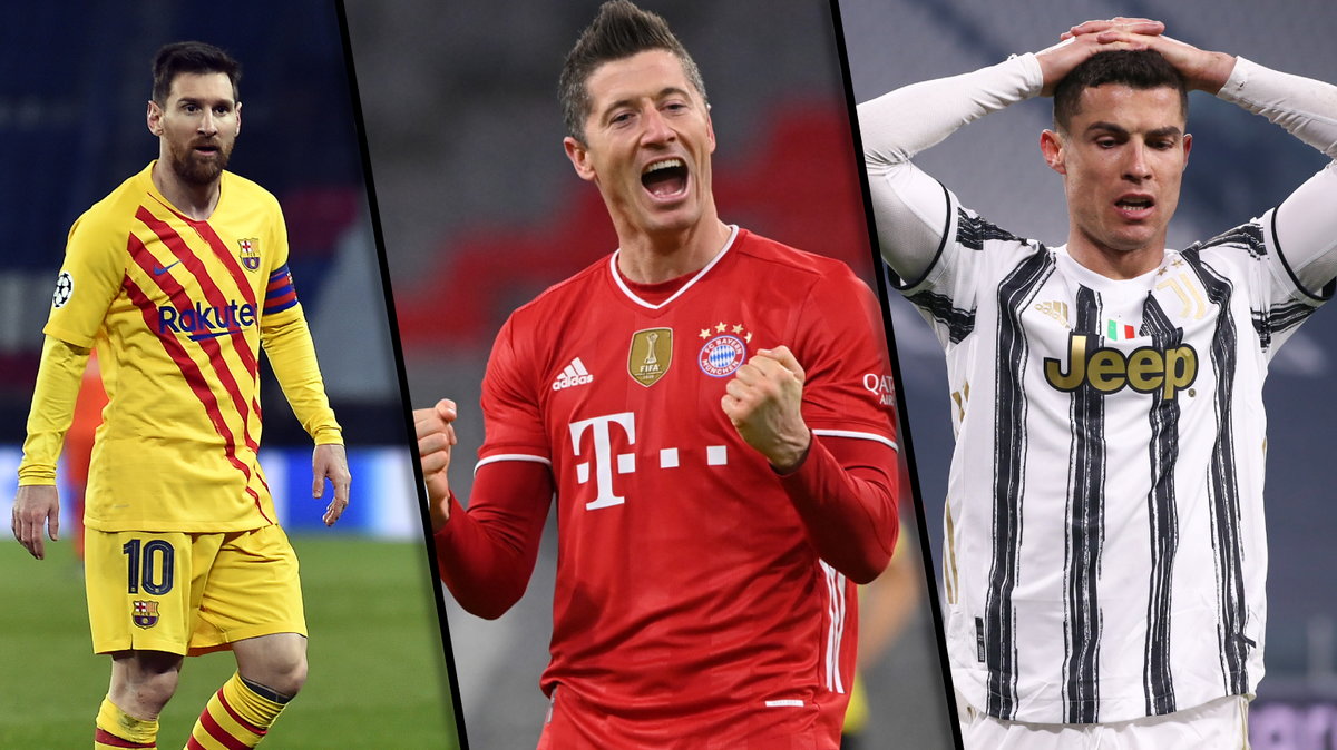 Lionel Messi, Robert Lewandowski, Cristiano Ronaldo