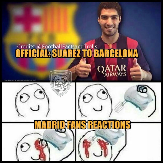 Luis Suarez w FC Barcelona - memy