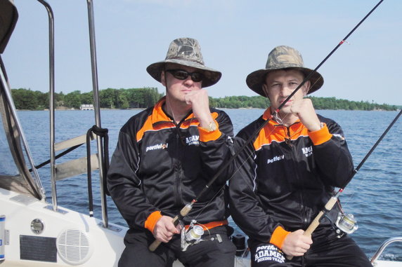 Tomasz Adamek i Ziggy Rozalski na rybach