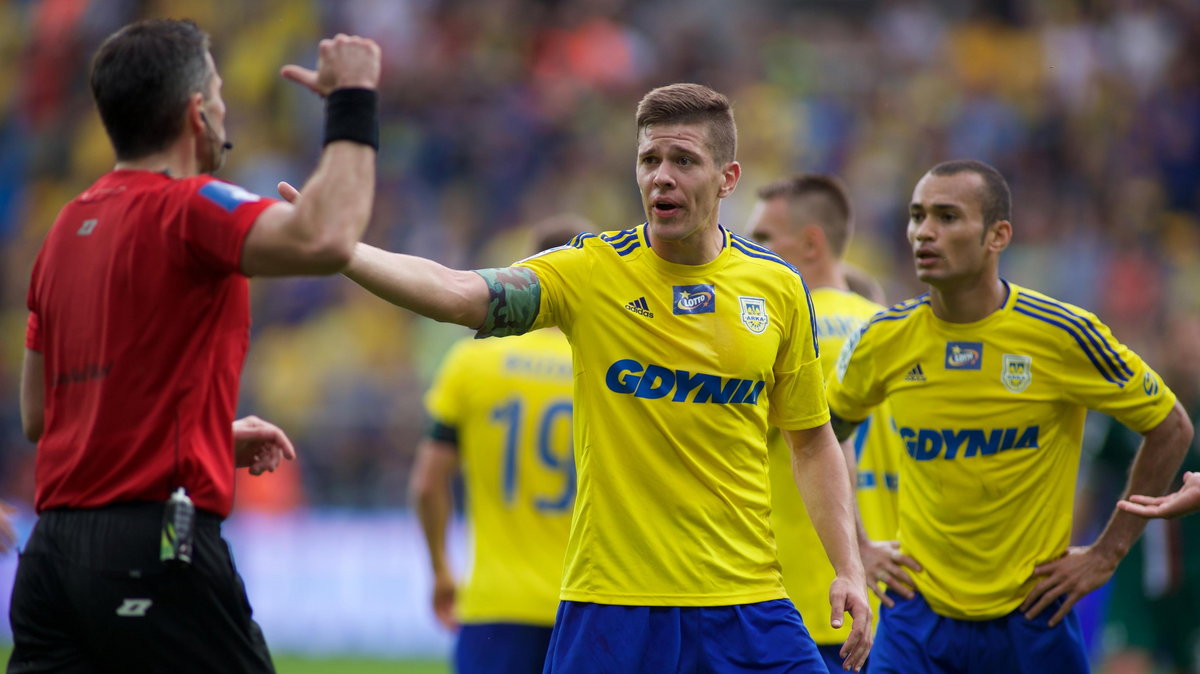 Pilka nozna. Ekstraklasa. Arka Gdynia - Slask Wroclaw. 13.08.2016