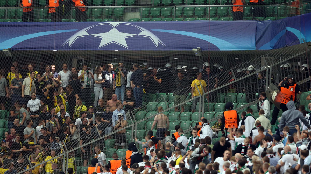 Legia Warszawa - Borussia Dortmund, kibice