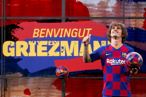 epa07717181 - SPAIN SOCCER BARCELONA (ANTOINE GRIEZMANN PRESENTED IN BARCELONA)