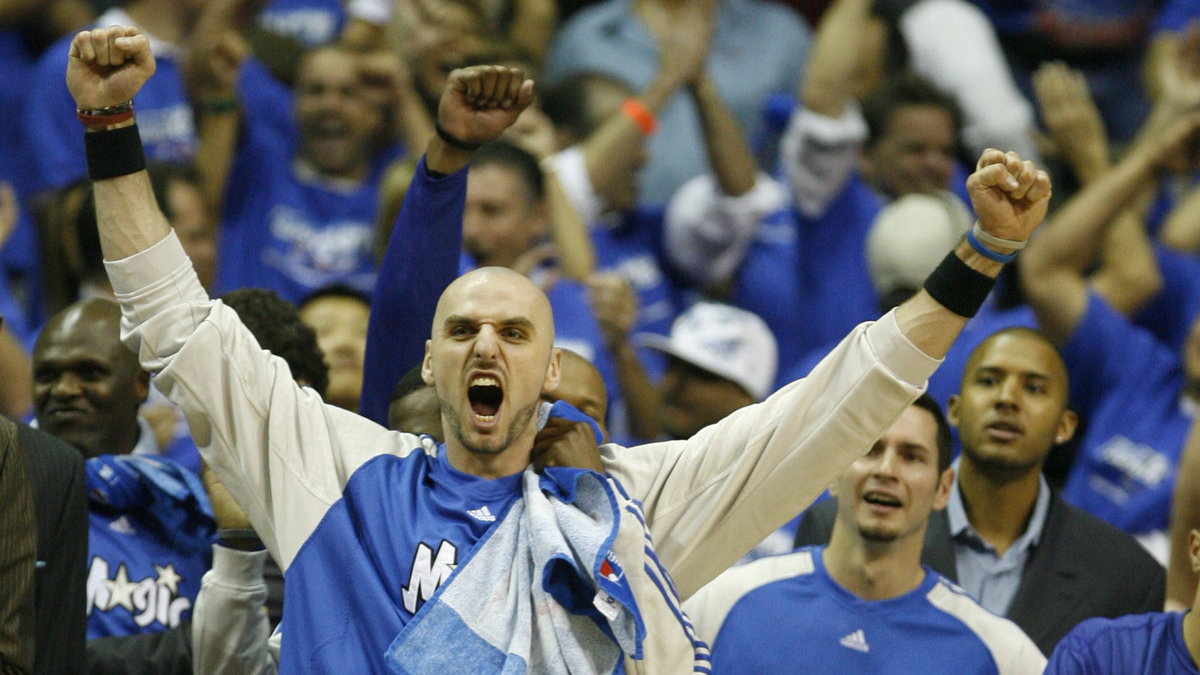 Marcin Gortat w czasach gry w Orlando Magic