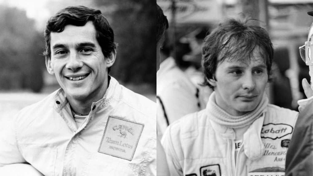 Ayrton Senna (L, zm. w 1994) oraz Gilles Villeneuve (P, zm. w 1982)