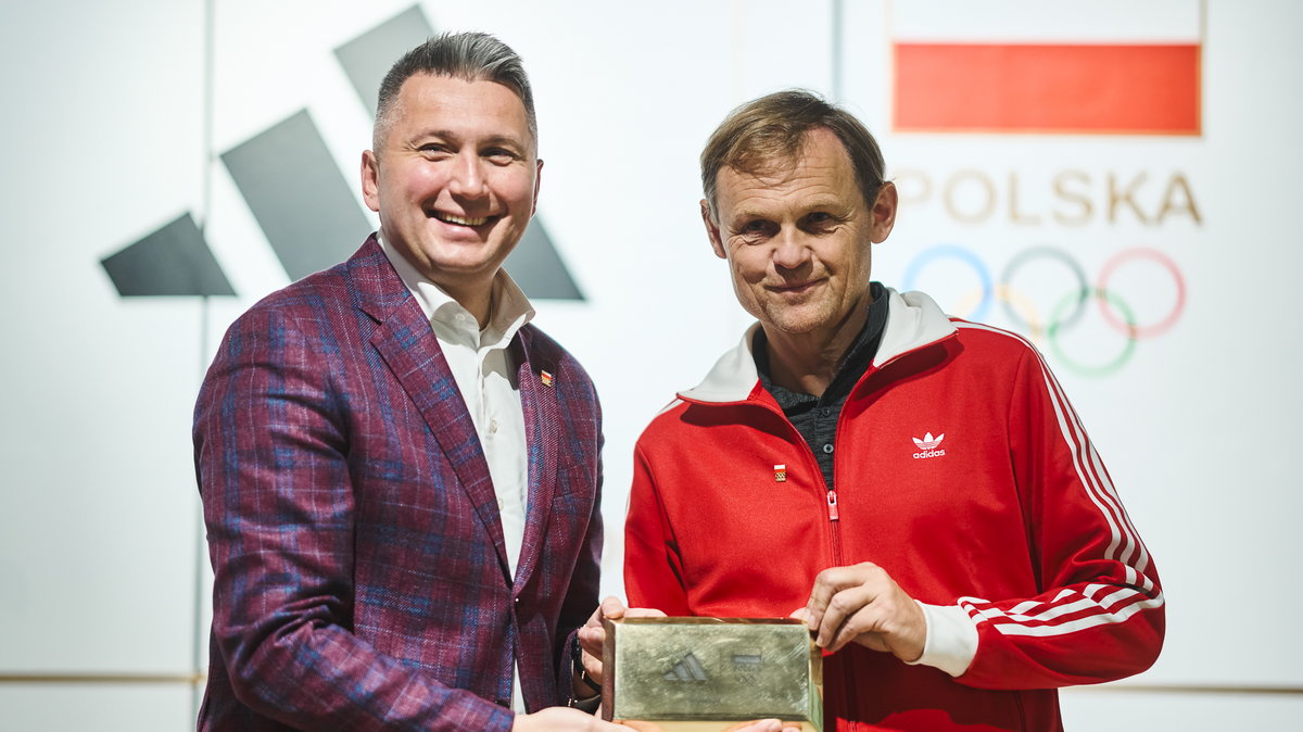 Prezes PKOl Radosław Piesiewicz i CEO adidas - Bjorn Gulden