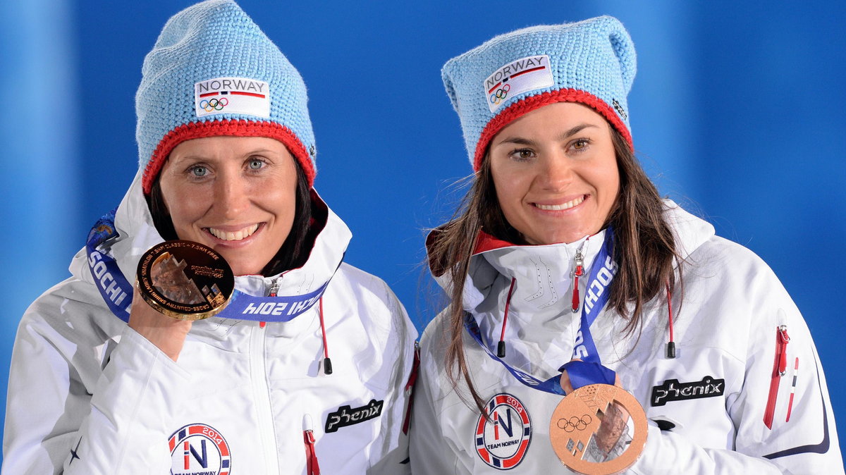 Marit Bjoergen i Heidi Weng