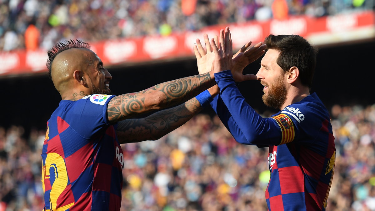 Leo Messi i Arturo Vidal