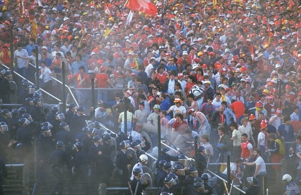 Dantejskie sceny na stadionie Heysel