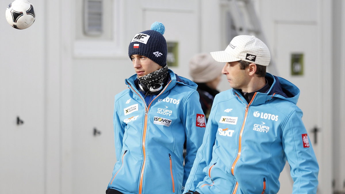 Kamil Stoch i Łukasz Kruczek