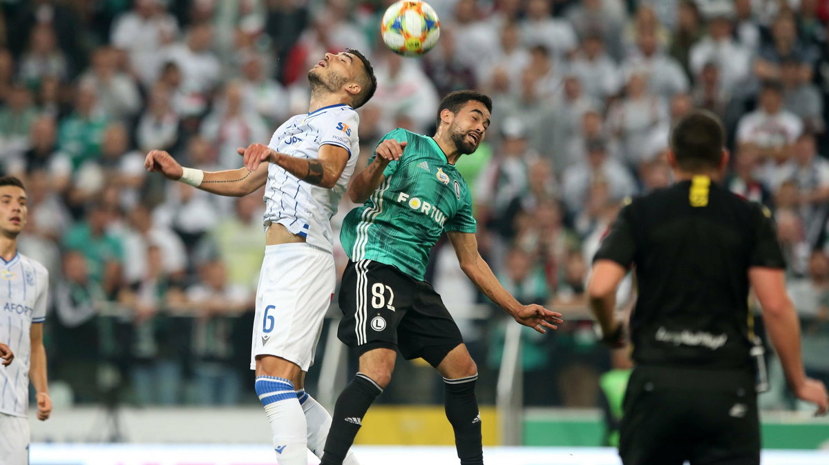 Pilka nozna. PKO Ekstraklasa. Legia Warszawa - Lech Poznan. 19.10.2019