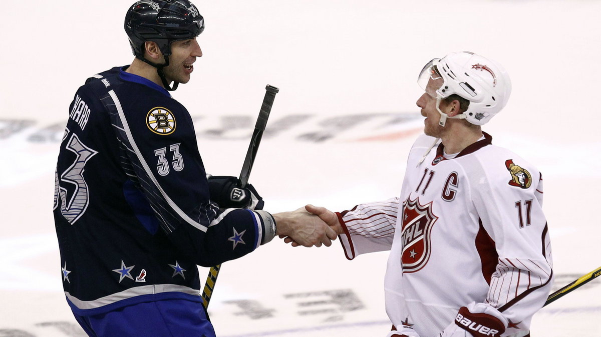 Daniel Alfredsson (z prawej) i Zdeno Chara