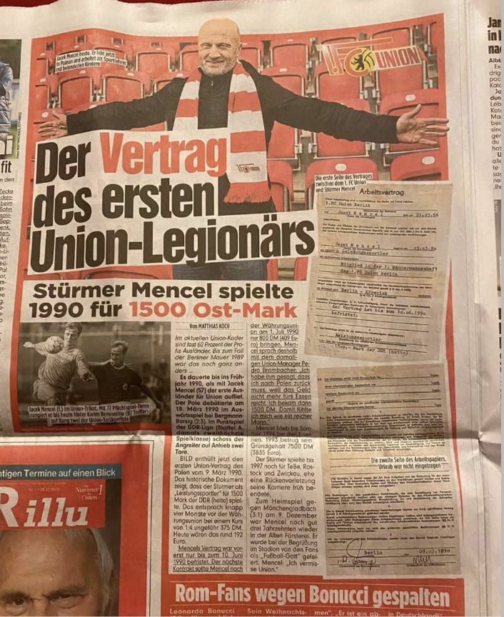Artykuł o Jacku Menclu w niemieckiej prasie