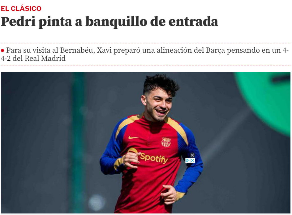 "Mundo Deportivo" o Pedrim