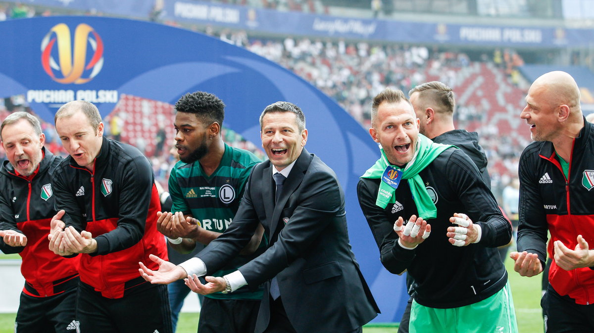 Legia świętuje zdobycie Pucharu Polski