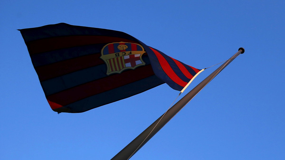 FC Barcelona's flag flies at half mast at Camp Nou stadium in honour to Johan Cruyff, who died in Barcelona on Thursday following a five-month battle with lung cancer in Barcelona