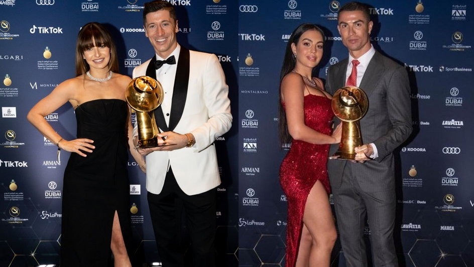 Anna i Robert Lewandowscy, Georgina Rodriguez i Cristiano Ronaldo