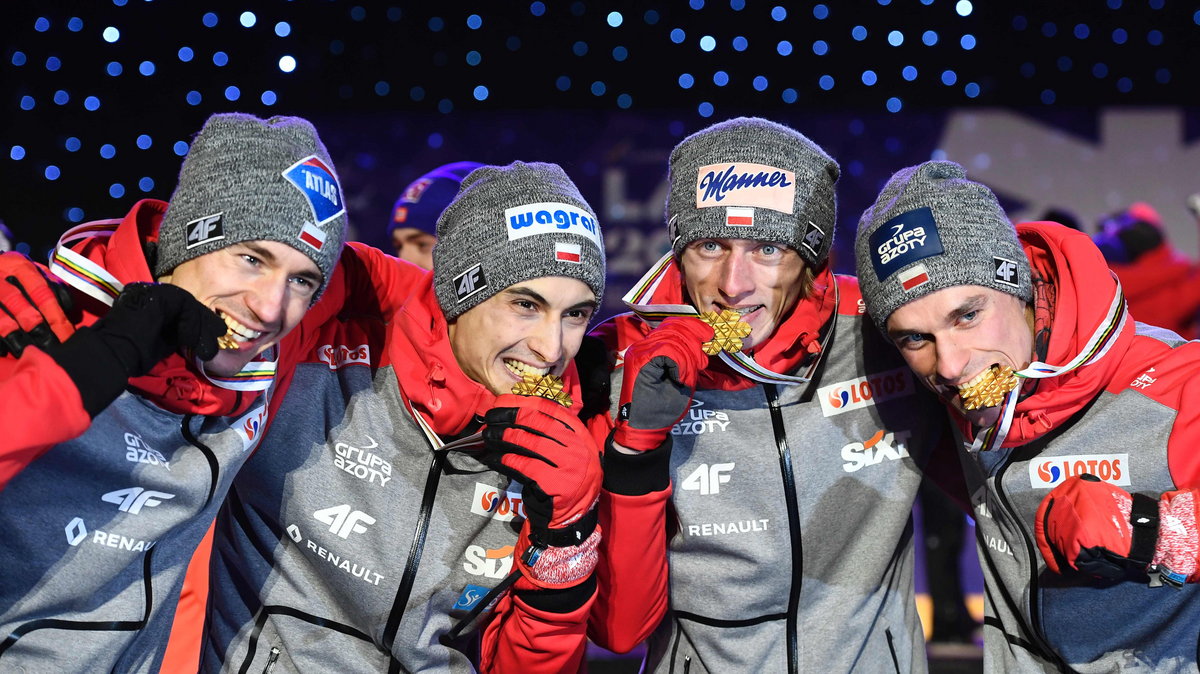 Polscy skoczkowie na podium MŚ