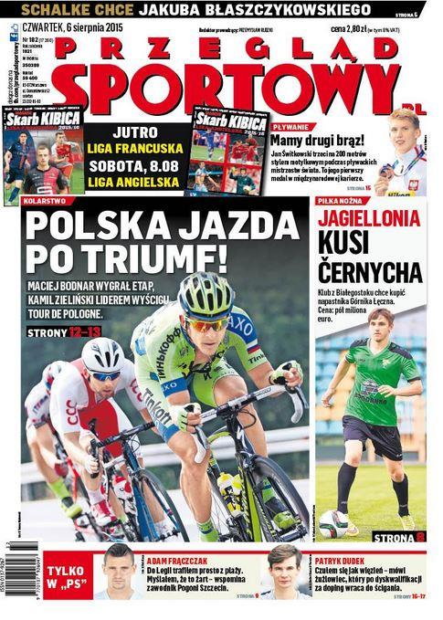 okładka "Przeglądu Sportowego" 6 sierpnia 2015