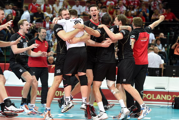 SIATKÓWKA FIVB MISTRZOSTWA ŚWIATA 2014 FRANCJA NIEMCY (Radość Niemców)