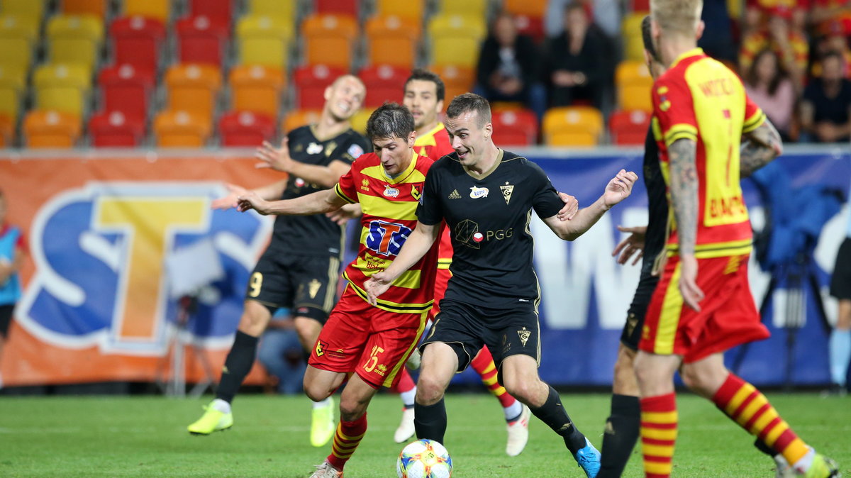 Zoran Arsenić (Jagiellonia Białystok) i Boris Sekulić (Górnik Zabrze)