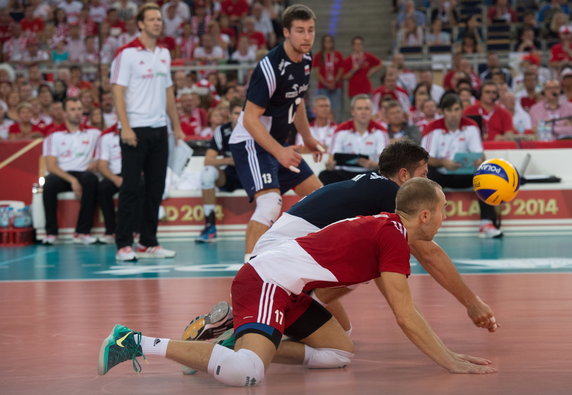 SIATKÓWKA FIVB MISTRZOSTWA ŚWIATA 2014 POLSKA IRAN ( Stephane Antiga Michał Kubiak Paweł Zatorski )