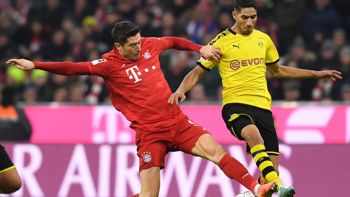 Robert Lewandowski (Bayern) i Achraf Hakimi (Borussia) 