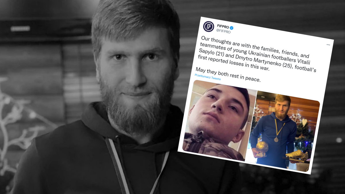 Piłkarz Dima Martynenko zginął podczas bombardowania